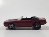 2007 Hot Wheels '69 Camaro Convertible Metalflake Dark Red Die Cast Toy Car Vehicle