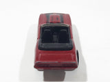 2007 Hot Wheels '69 Camaro Convertible Metalflake Dark Red Die Cast Toy Car Vehicle