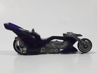 2001 Hot Wheels First Editions Fright Bike Motorcycle Clear Purple Die Cast Toy Car Vehicle