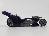 2001 Hot Wheels First Editions Fright Bike Motorcycle Clear Purple Die Cast Toy Car Vehicle