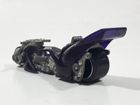 2001 Hot Wheels First Editions Fright Bike Motorcycle Clear Purple Die Cast Toy Car Vehicle