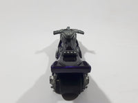 2001 Hot Wheels First Editions Fright Bike Motorcycle Clear Purple Die Cast Toy Car Vehicle