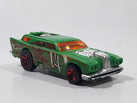 2010 Hot Wheels Demolition Derby Jack Hammer Green Die Cast Toy Car Vehicle