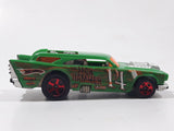 2010 Hot Wheels Demolition Derby Jack Hammer Green Die Cast Toy Car Vehicle