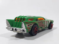 2010 Hot Wheels Demolition Derby Jack Hammer Green Die Cast Toy Car Vehicle