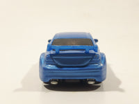 2008 Hot Wheels Web Trading Cars AMG Mercedes CLK DTM Metalflake Light Blue Die Cast Toy Car Vehicle