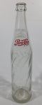 Vintage 1960s Pepsi Cola English French One Pint 16 Fl Oz 11" Tall Glass Beverage Bottle