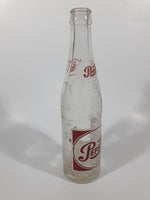 Vintage 1951 Sparkling Pepsi Cola Soda Pop Red and White 10 Fl oz Clear Glass Beverage Bottle Montreal