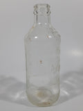 Vintage Pepsi Cola Embossed 10 Fl Oz 6 1/4" Tall Clear Glass Bottle