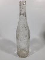 Vintage 1940s Pepsi Cola Embossed 12 Fl Oz 9 3/4" Tall Clear Glass Bottle