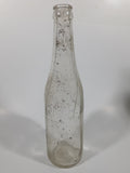 Vintage 1940s Pepsi Cola Embossed 12 Fl Oz 9 3/4" Tall Clear Glass Bottle