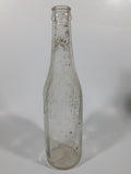 Vintage 1940s Pepsi Cola Embossed 12 Fl Oz 9 3/4" Tall Clear Glass Bottle