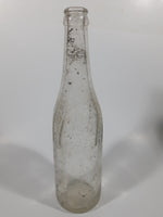 Vintage 1940s Pepsi Cola Embossed 12 Fl Oz 9 3/4" Tall Clear Glass Bottle