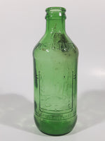 Vintage 1960s 7up "You Like It" "It Likes You" 10 Fl oz 6 1/4" Tall Stubby Embossed Green Glass Beverage Bottle