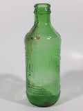 Vintage 1960s 7up "You Like It" "It Likes You" 10 Fl oz 6 1/4" Tall Stubby Embossed Green Glass Beverage Bottle