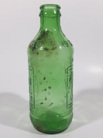 Vintage 1960s 7up "You Like It" "It Likes You" 10 Fl oz 6 1/4" Tall Stubby Embossed Green Glass Beverage Bottle