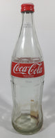 Vintage 1980s Coca Cola Coke English French 750mL 11 3/4" Tall Glass Beverage Bottle with Cap