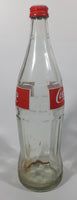 Vintage 1980s Coca Cola Coke English French 750mL 11 3/4" Tall Glass Beverage Bottle with Cap