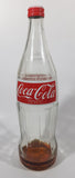 Vintage 1980s Coca Cola Coke English French 750mL 11 3/4" Tall Glass Beverage Bottle with Cap