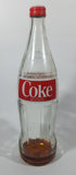 Vintage 1980s Coca Cola Coke English French 750mL 11 3/4" Tall Glass Beverage Bottle with Cap