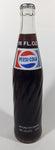 Vintage 1970s Pepsi-Cola Pepsi One Pint 16 Fl oz 473mL 11" Clear Glass Money Back Bottle Still Full