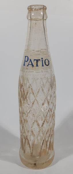 Vintage Patio by Pepsi-Cola 10 Fl oz 9 1/4" Diamond Pattern Embossed Glass Bottle