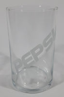 Vintage Pepsi Diagonal White Lettering 4" Tall Glass Cup