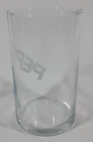 Vintage Pepsi Diagonal White Lettering 4" Tall Glass Cup