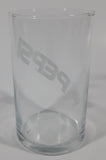 Vintage Pepsi Diagonal White Lettering 4" Tall Glass Cup