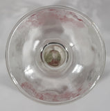 Vintage Pepsi-Cola Soda Pop 6" Tall Heavy Glass Large Goblet Style Stemmed Cup With Red Lettering