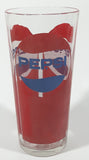 Vintage Pepsi Red and Blue 6 1/2" Tall Glass Cup