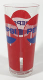 Vintage Pepsi Red and Blue 6 1/2" Tall Glass Cup