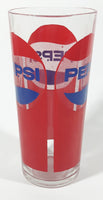 Vintage Pepsi Red and Blue 6 1/2" Tall Glass Cup