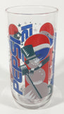 Vintage Pepsi Christmas Winter Snowman 5 3/4" Tall Glass Cup