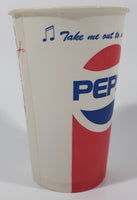 Rare Vintage Pepsi Cola Vancouver Canadians 1989 Pacific League Champions Take Me Out To A Ballgame 5 1/4" Tall Wax Paper Cup