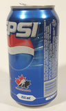 2002 Pepsi Cola Salt Lake City Winter Olympics Team Canada Hockey 355mL 4 3/4" Tall Aluminum Metal Pop Can