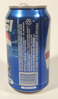 2002 Pepsi Cola Salt Lake City Winter Olympics Team Canada Hockey 355mL 4 3/4" Tall Aluminum Metal Pop Can