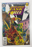 1993 November DC Comics Justice League Task Force Knight Quest The Search #6 Comic Book On Board in Bag