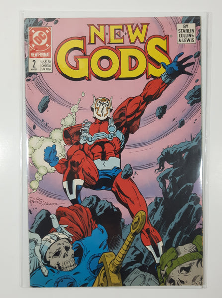 1989 March DC Comics New Gods #2 Comic Book On Board in Bag