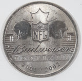 2001 2002 Budweiser NFL Football Super Bowl World Champions Indianapolis Colts V 1 3/8" Diameter Metal Coin Token