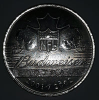 2001 2002 Budweiser NFL Football Super Bowl World Champions Indianapolis Colts V 1 3/8" Diameter Metal Coin Token