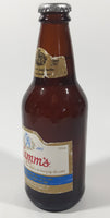 Vintage Hamm's Beer 7 3/4" Tall Paper Label Brown Amber Glass Bottle Still Full