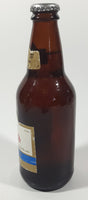 Vintage Hamm's Beer 7 3/4" Tall Paper Label Brown Amber Glass Bottle Still Full