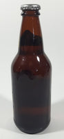 Vintage Hamm's Beer 7 3/4" Tall Paper Label Brown Amber Glass Bottle Still Full