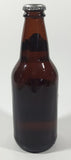 Vintage Hamm's Beer 7 3/4" Tall Paper Label Brown Amber Glass Bottle Still Full