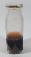 Antique Fraser Farms Creamall 6" Tall Glass Bottle with Paper Cap