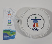 Olympic Winter Games Vancouver 2010 Paralympic Games White Faux Leather Change Purse Bag New with Tags