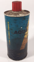 Vintage 1958 Aqua Shine Liquid Concentrate Combination Wash And Polish 12 Fluid Ounces 6 1/2" Metal Canister