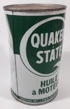 Vintage Quaker State S.A.E. 10W Motor Oil 1 Imperial Quart 1.14 Litres Metal Can Partially FULL Burlington, Ontario