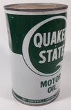 Vintage Quaker State S.A.E. 10W Motor Oil 1 Imperial Quart 1.14 Litres Metal Can Partially FULL Burlington, Ontario